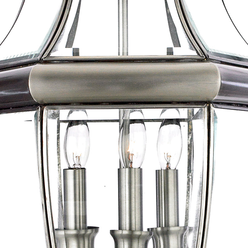 Jayde Beveled Lantern Head, Pewter