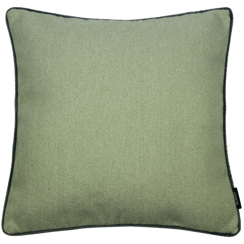Suwanee Square Cushion, 60 x 60cm, Sage Green/Grey