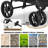 3-In-1 Pet Stroller With Detachable Carrier, Foldable Pet Dog Cat Jogger Stroller With Padded Handle