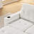 84" L-shaped Pull-out Sleeper Sofa With Storage Chaise, USB Charging Ports & Cup Holders,boucle White