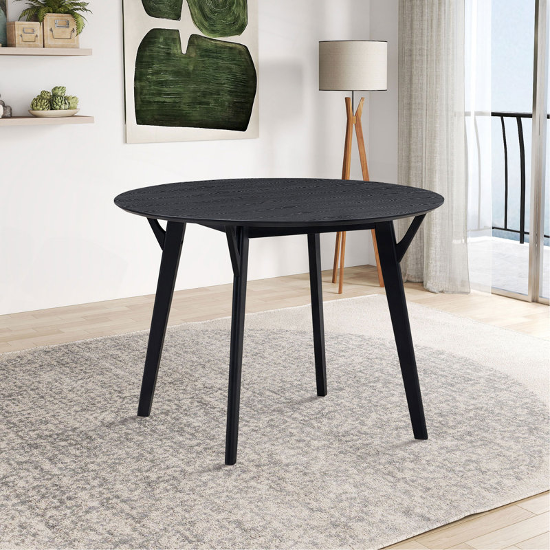 42.01 Inch Saving Place Table,Wooden Dining Table For 4 Persons,Modern Design Round Kitchen Table For Living Room,Apartment,Restaurant