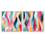 Cleto - Ensemble de 2 collages carrés à formes abstraites-101861882-101861883