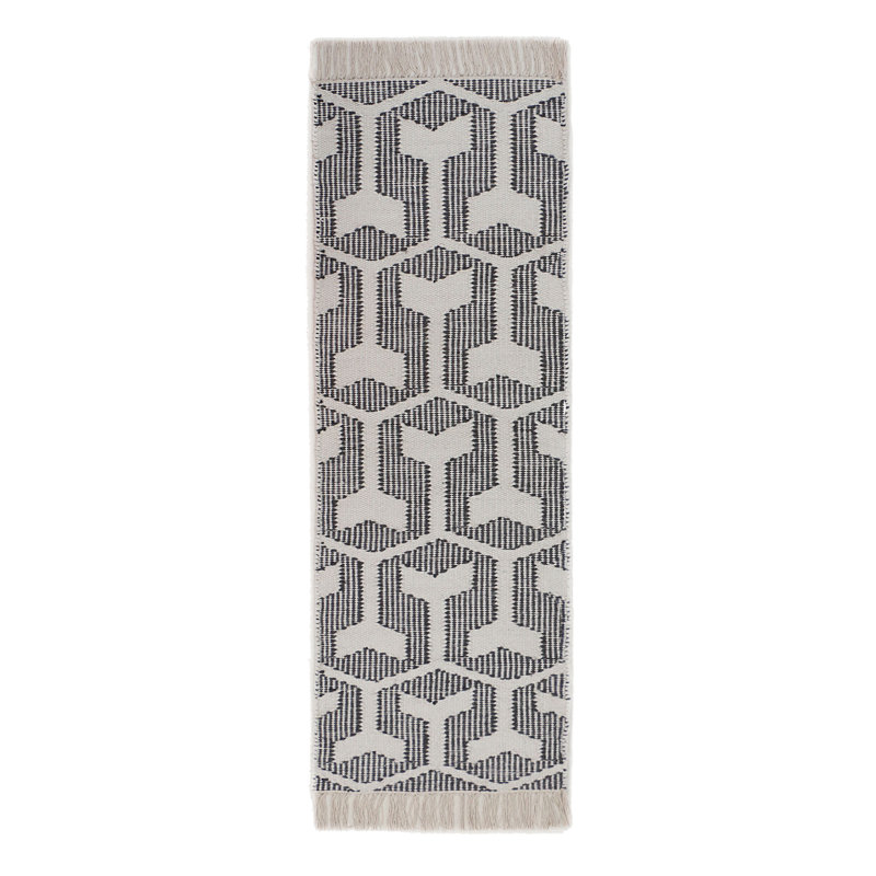 Geometric Indoor Rug, Runner 2'6" x 12'