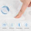 Oreiller de bain lavable en maille 4D pour le cou et le dos, blanc