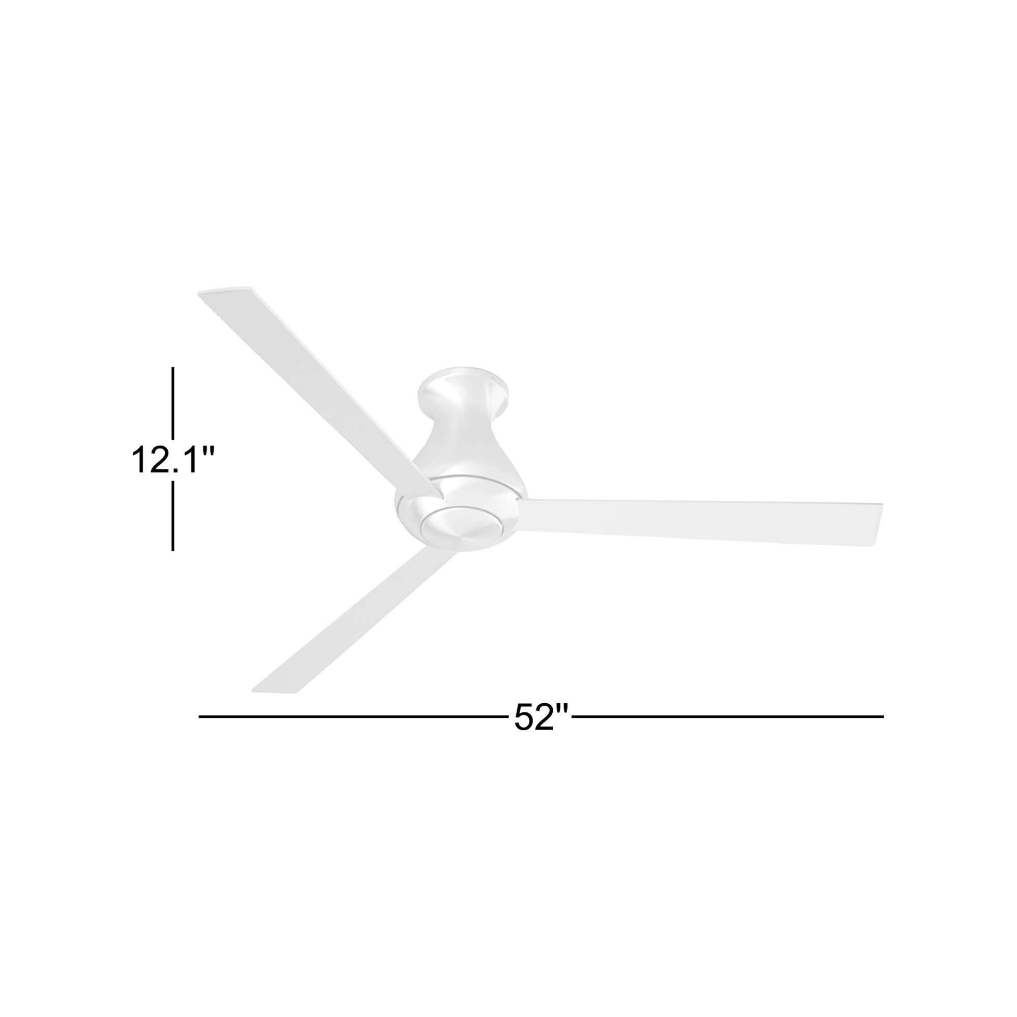 Altus 52'' 3 Blade Ceiling Fan, Brushed Aluminum, Aluminum, Fan Speed Control