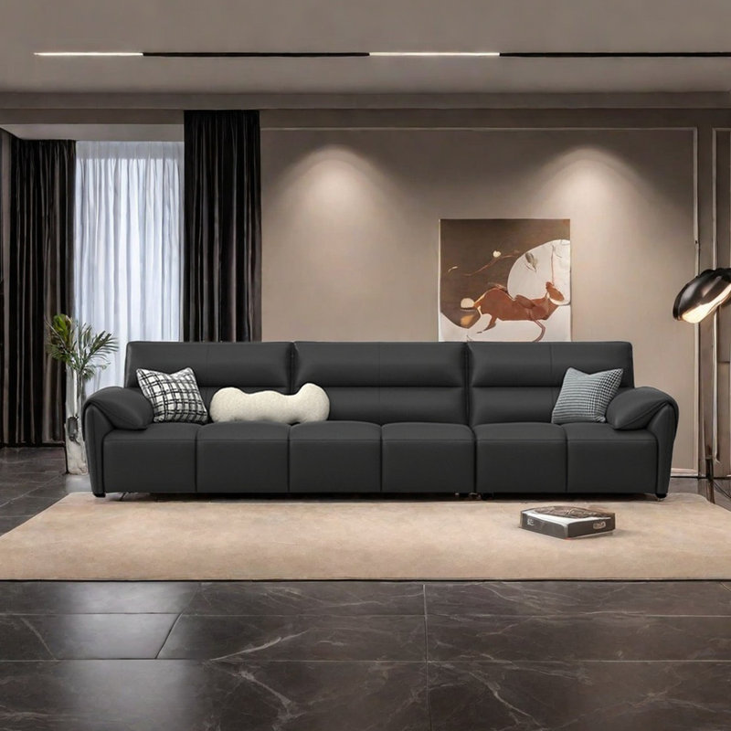 Modern simple piano key sofa, 33.46" H x 133.85" W x 39.37" D