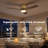 48 in. 3-Solid Blades Indoor Standard Ceiling Fan Flush Mount with Remote and Integrated LED-1801380064-1801380093