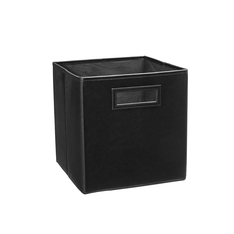 Bac de rangement en tissu 11 ", Noir