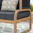 Rana 4-Person Solid Wood Patio Sofa Set with Sunbrella Cushions -92620735
