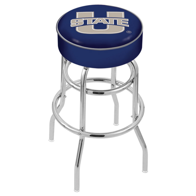NCAA Swivel Bar & Counter Stool, Counter Stool (25" Seat Height), Utah State