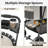 39''H 4-Wheel Foldable Pet Stroller for Small/Medium Dogs & Cats– 3-in-1 Convertible Design with Removable Carrier & One-Click Folding Mechanism-129158871