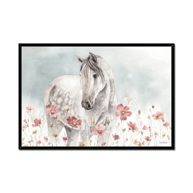 Wild Horses I by Lisa Audit - Painting, Black Framed Paper Print, 65cm H x 95cm W x 2.3cm D
