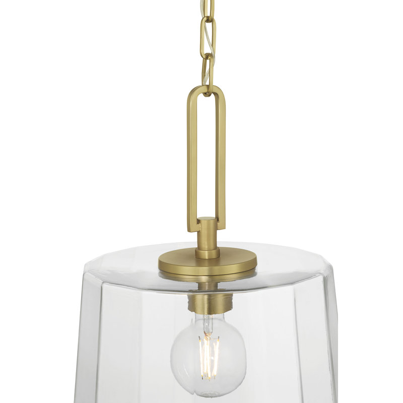 Luminaire suspendu 1 lumière Diamara, Laiton rétro