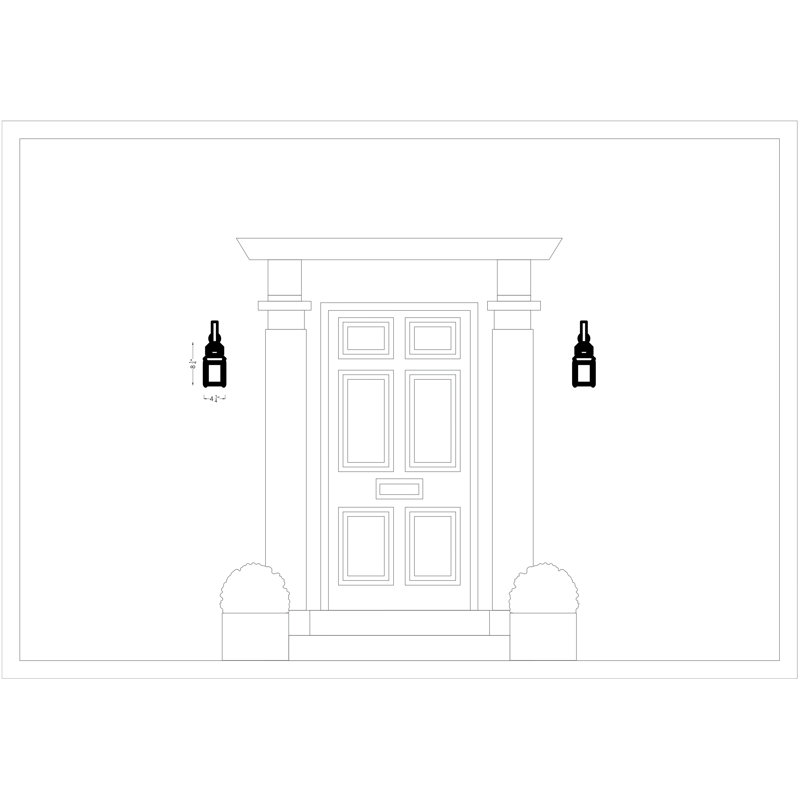 New Castle One Light Outdoor Wall Lantern from Generation Lighting , Antique Bronze, Yes