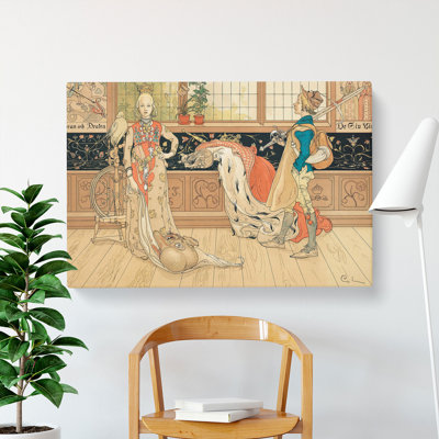 Children in Costume by Carl Larsson - Wrapped Canvas