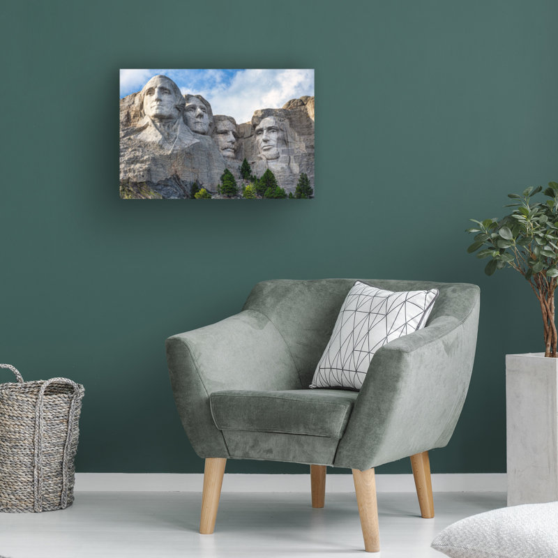 Janice Sullivan Mt Rushmore Upclose Canvas Art, 12" H x 19" W