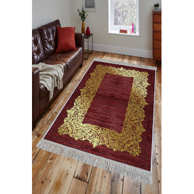 Luxurious Velvet Area Rug (4.6 x 7.2 ft), 100% Antibacterial Fabric, Non-Slip Cotton Backing, Pile Height: 0.4 in | Machine Washable, 3D Digital Print Design | Perfect for Living Room & Bedroom Decor, Soft & Durable