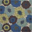 Tapis d'intérieur / extérieur bleu clair Bertran-214413991