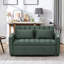 Canapé-lit vert multifonctionnel, confort en polyester, design moderne pour le salon