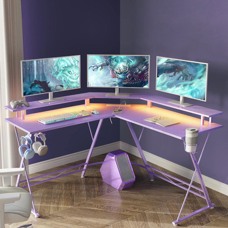 Bureau de jeu en L