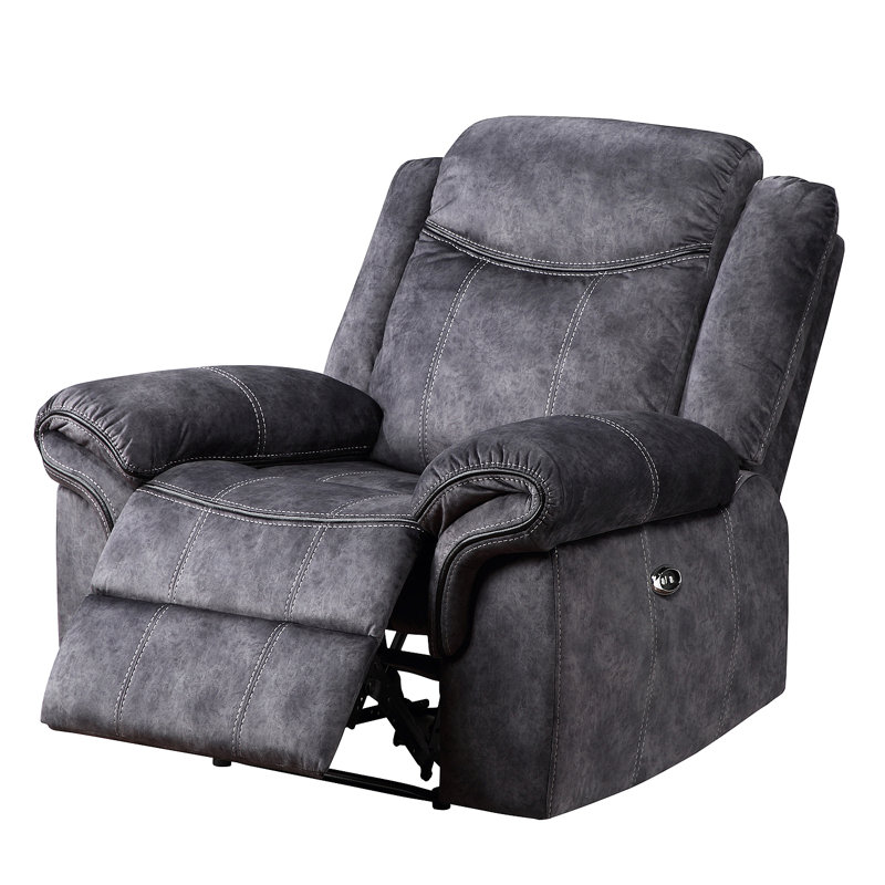 Fauteuil inclinable en granite JIMNY Domino, Gris, Motorisé - Télécommande