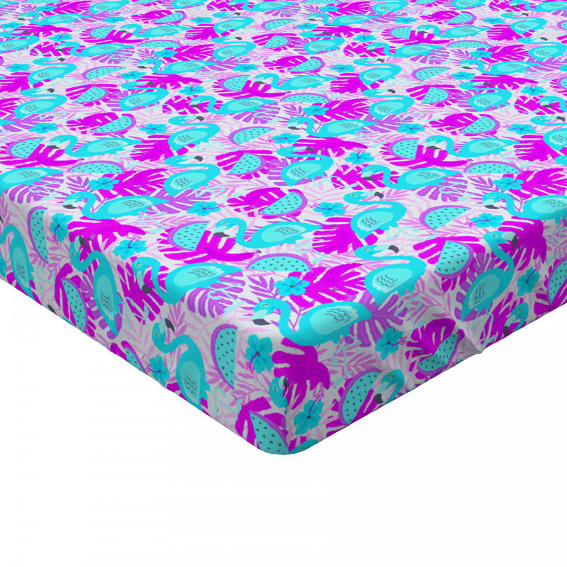 Microfiber Floral Fitted Sheet, Twin XL Fitted Sheet