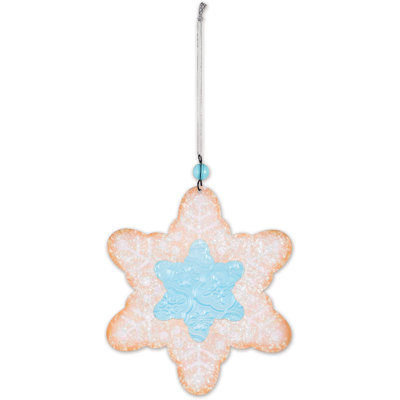 Sugar Cookie Snowflake Ornament - Set of 2