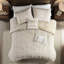 100% Cotton Dyed Bedding - Taupe Stripes, , Machine Washable, Cozy Full/queen Comforter Soft And White Fluffable-118022787