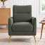 Fauteuil d'appoint à dossier haut de 28,9 po de largeur, fauteuil rembourré avec poche latérale, pieds en métal doré pour la chambre à coucher du salon-858918345-865518092