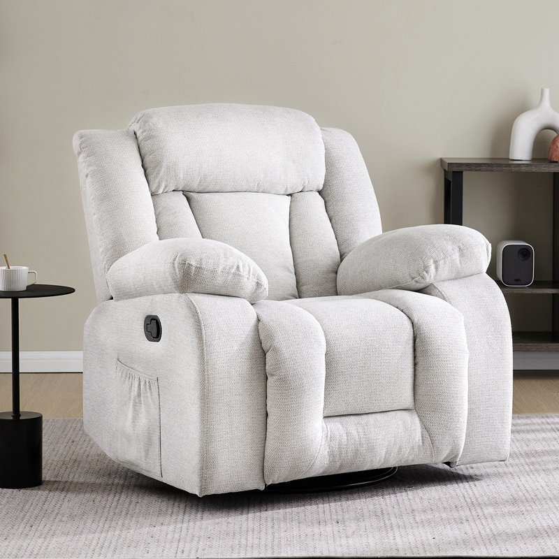 Fauteuil inclinable manuel inclinable 37,23 po, Beige clair