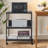 3 Tier Large Printer Stand With Wheels Power Outlet Usb Port, Rolling Cart Printer Scanner Table With Storage Shelf For Home Office