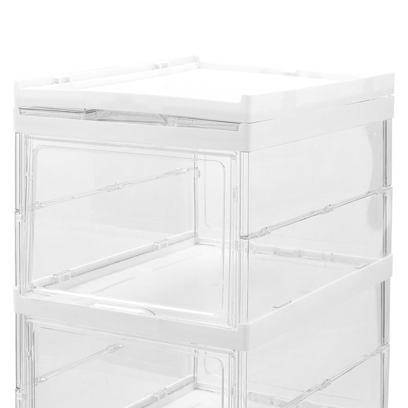 6 Pair Stackable Shoe Rack
