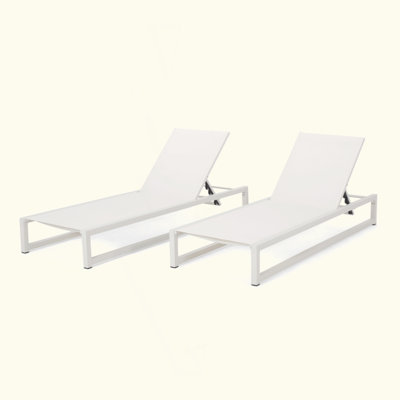 Versatile Adjustable Chaise Lounge Set For Outdoor Enjoyment And Relaxation, 2Pcs