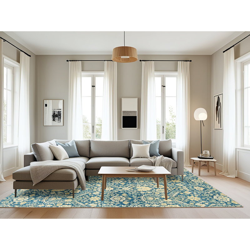 Abstract Indoor Rug, Rectangle 8' x 12'