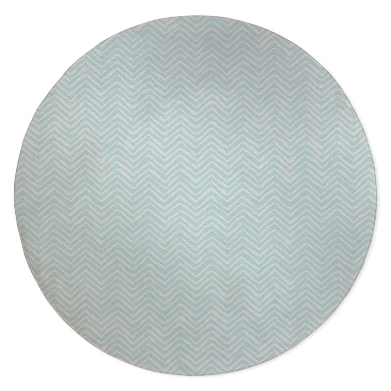Tapis de jeu Chevron, Bleu clair / bleu