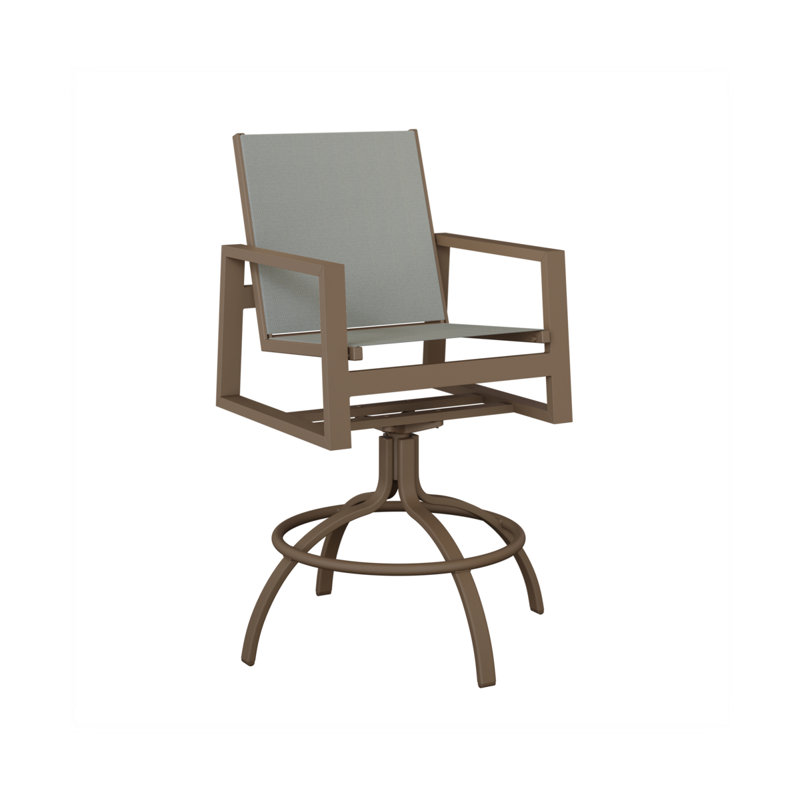 Chaise berçante pivotante en aluminium Ohlson Clay, Ardoise Nova, Argile d'aluminium
