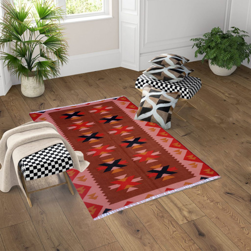 Bush Geometric Hand Woven 105cm X 155cm Area Rug