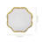 Clear Charger Plates with Gold Rim, Plastic