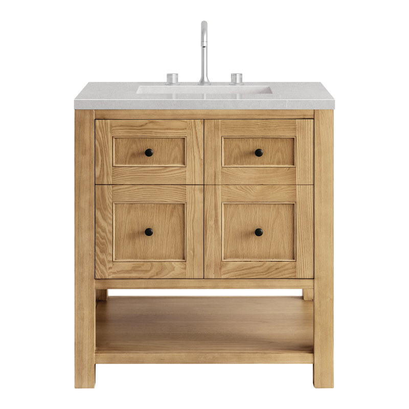 Breckenridge 30'' W Single Vanity, Light Natural Oak, Siberian, 8" Widespread
