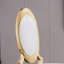 Chaise d'appoint rembourrée à dossier King Louis avec structure en acier inoxydable Amity-453340606-445660068-445660065