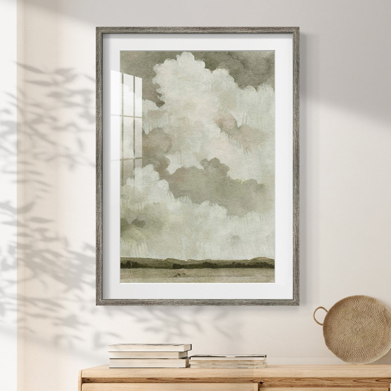 «Balancing Act II» - Toile tendue avec châssis, Vieilli, H 28,5 po x l 20,5 po