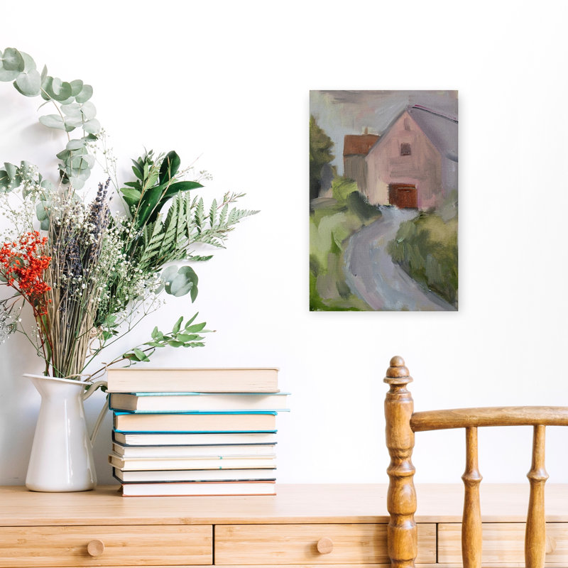 Barn On A Rural Road by Tamar Green - Print, 45.72 cm H x 30.48 cm W