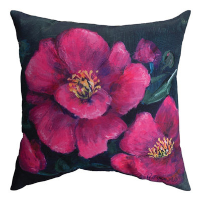 Coussin intérieur manuel d'extérieur 18 po x 18 po Camillia Pink