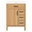 Armoire transitionnelle de meuble-lavabo 24 tiroirs 24 po avec lavabo en céramique-1365767295