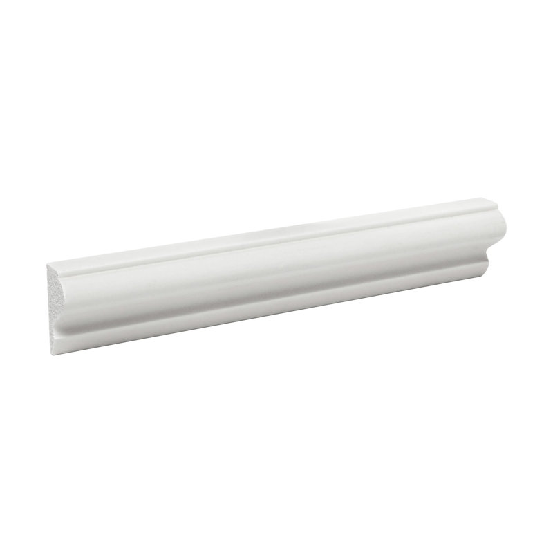 Échantillon de moulure à panneau en polystyrène recyclé long 1-1 / 8 po x 5/8 po x 6 po