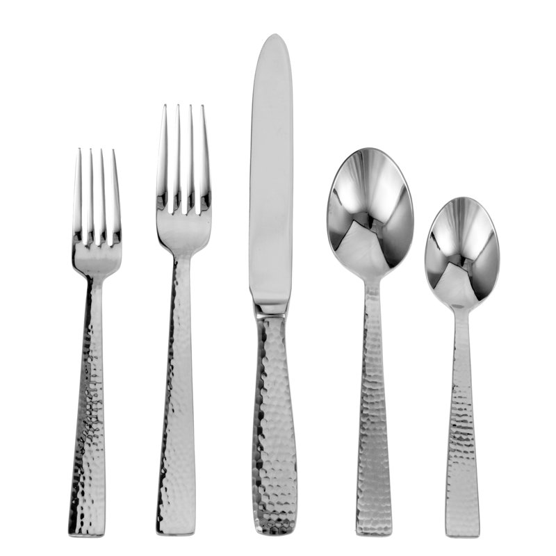 Martello 45 - Piece Stainless Steel Flatware Set - Service for 8