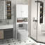 Armoire de rangement au-dessus de la toilette, tablette de salle de bain au-dessus de la toilette, organisateur d'armoire de rangement de salle de bain, économiseur d'espace de salle de bain en bois, blanc