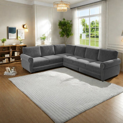 Canapé-lit sectionnel à compression, lit gigogne en chenille de 3 m (118 po), style moderne