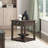 26''H Retro Solid Wooden End Table | Freestanding Rectangular Bedside Storage Cabinet
