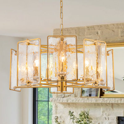 Luminaire suspendu luxueux pour îlot de cuisine 10 lumières Luxury Gold